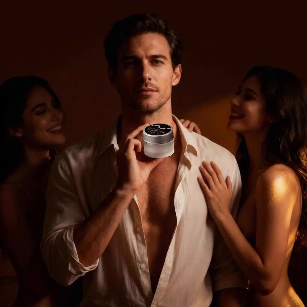 Чоловічий твердий парфум Intimate у компактній чорній коробочці