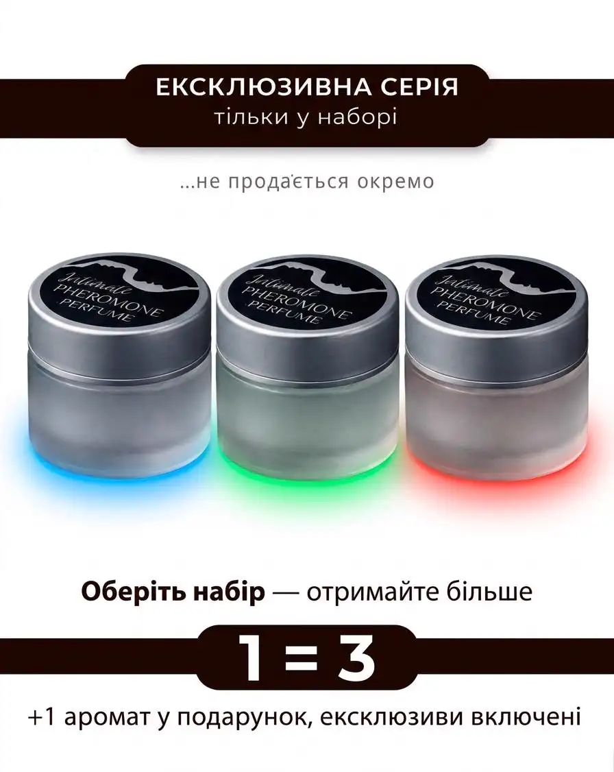 Ексклюзивна серія парфумів. Набір 1+1=3 — один аромат у подарунок